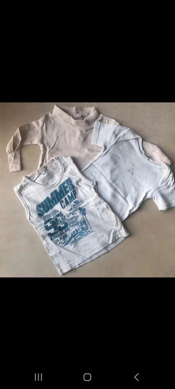 Lot t-shirt 18mois