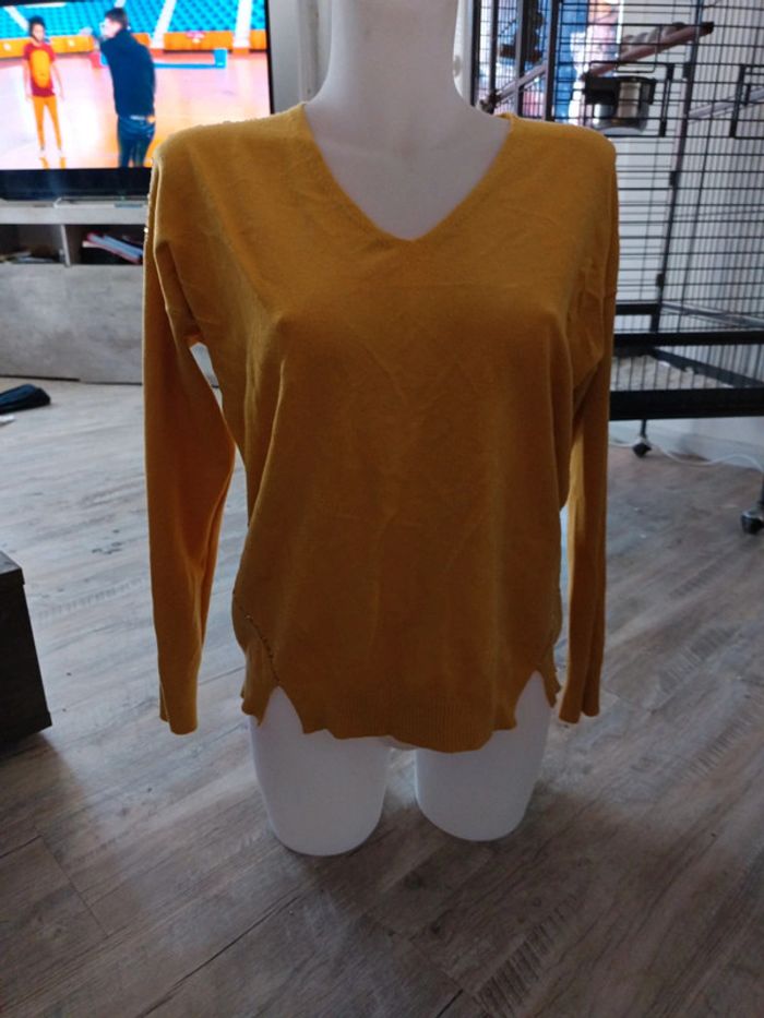 Pull fin strass