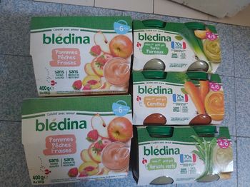 Lot Petit pot bledina 