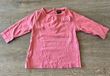 Teeshirt noeux corail