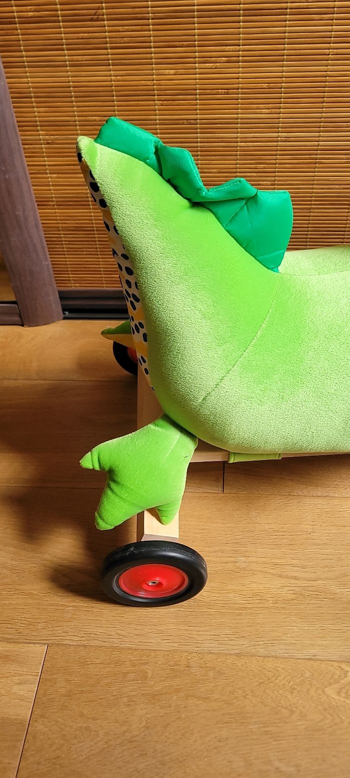 Dragon fuffy trotteur en bois soft wood - photo numéro 8