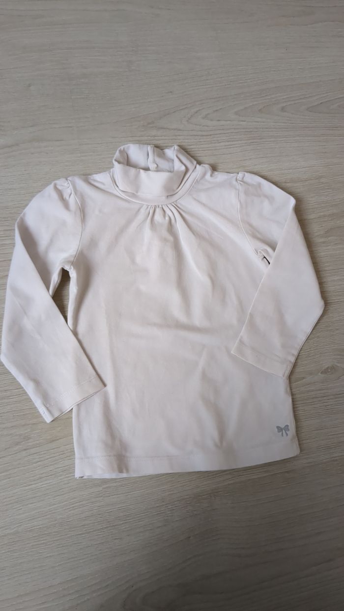 T-shirt col roulé blanc Kid Kanaï 4 ans