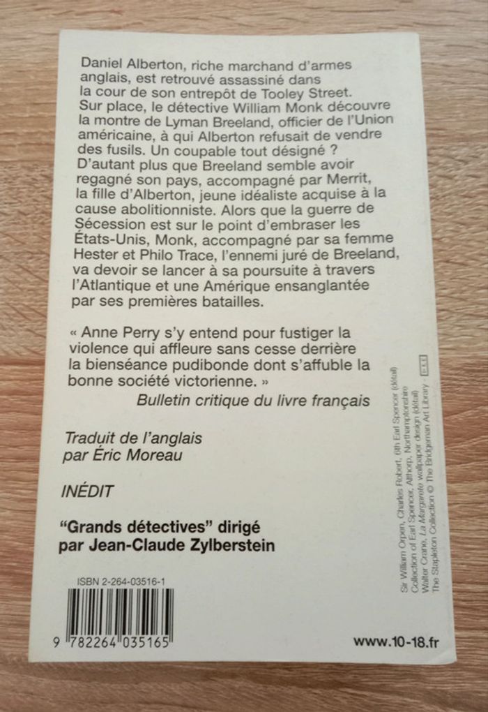 * Anne Perry - Esclaves du passé - photo numéro 2