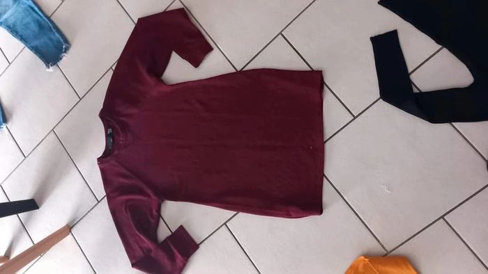 Robe femme zara bordeaux taille s tbe
