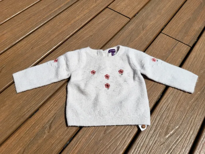 Pull + manches longues avec body intégré 12 mois sergent major - photo numéro 2