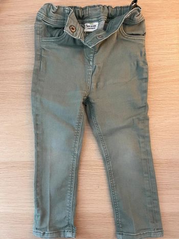 Pantalon slim fille 23 mois kaki