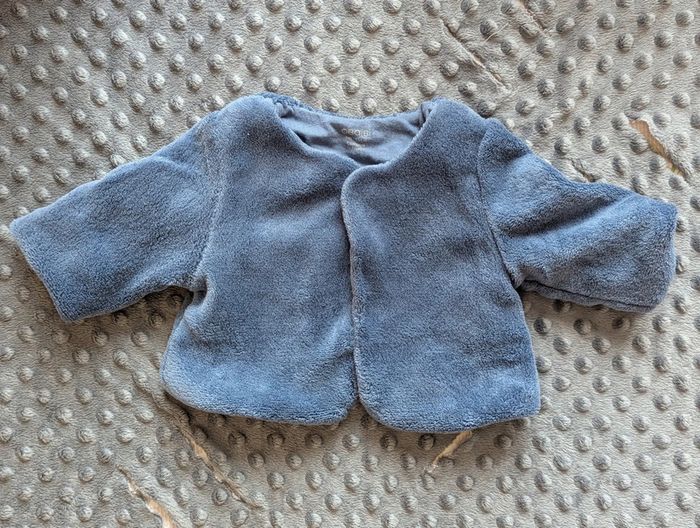 Veste en velours bleu 1 mois - Obaïdi - photo numéro 2