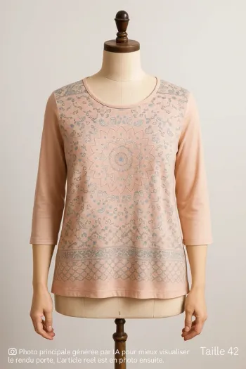 Blouse manches 3/4 Atlas for women T42