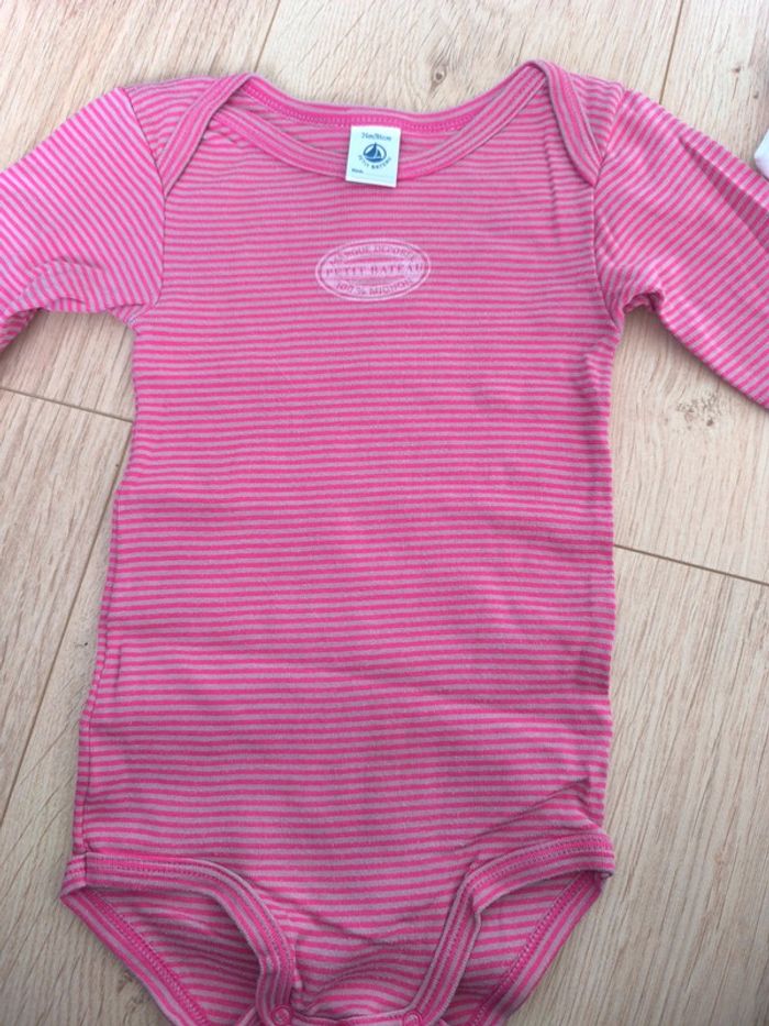 Lot de 10 bodies manches longues fille + 3 offerts : FPC / Absorba / DPAM etc - 24 mois 86 cm - photo numéro 3