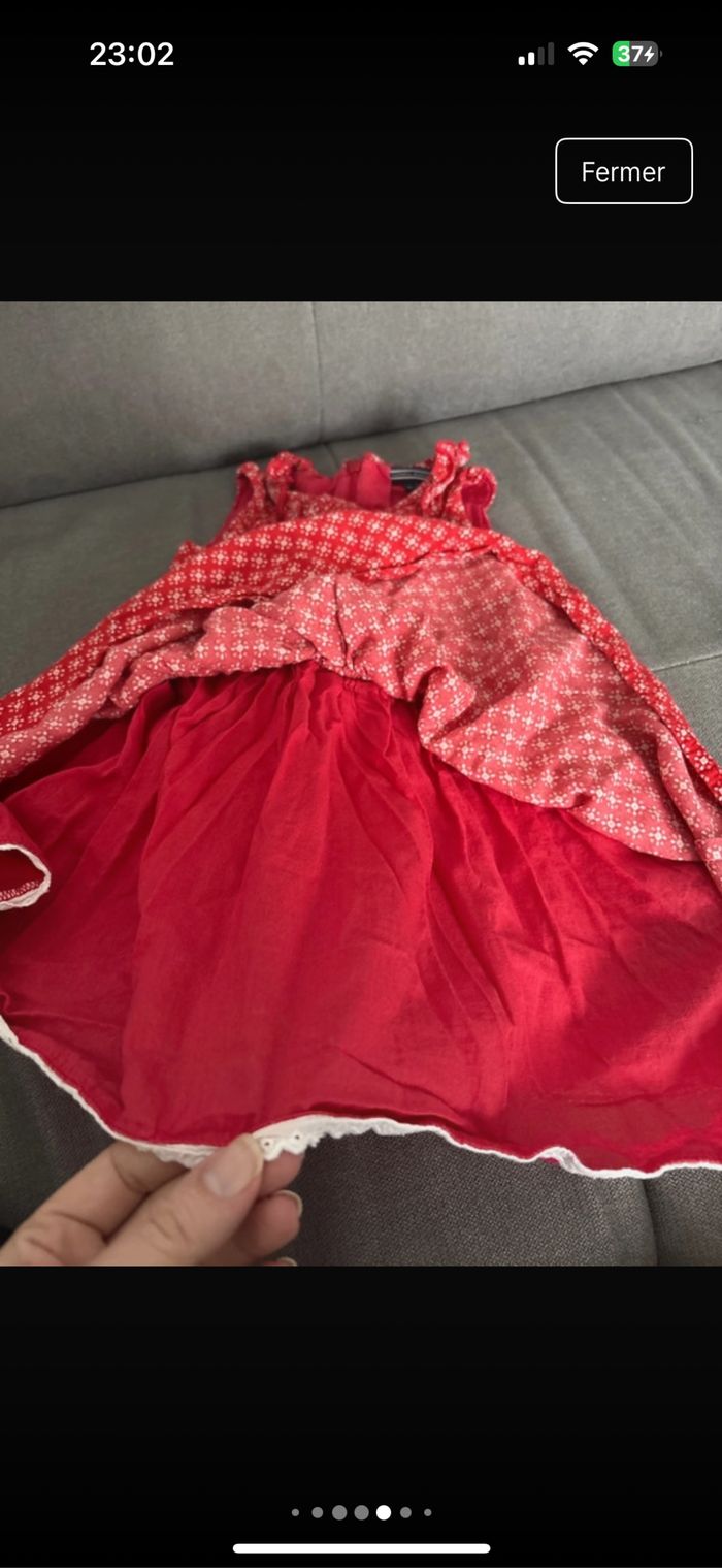 Robe rouge Tommy Hilfiger - 18 mois - photo numéro 4