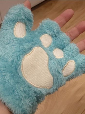 Gants mitaines pattes de chat chien ours