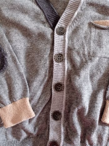 Gilet pour garçon habillé décontracté super bien fini avec renforcement au coudre taille 18 mois 86 cm marque ido