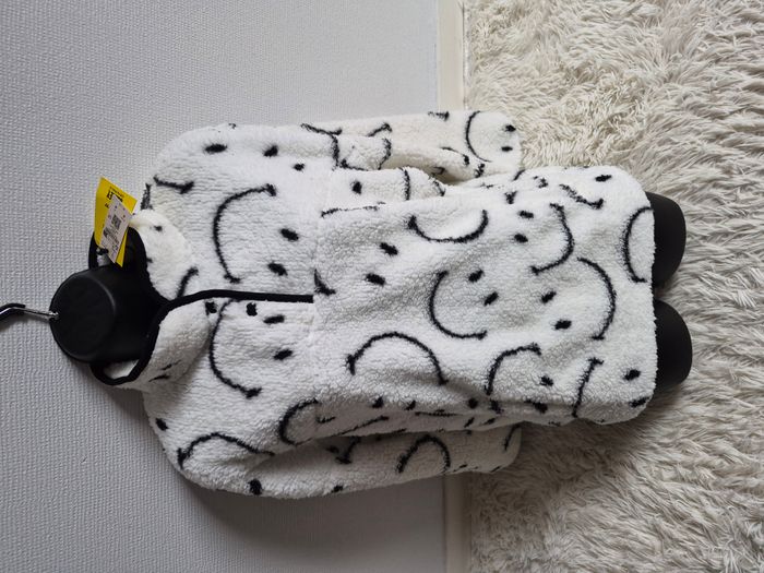 Polaire Etam blanche/noire - Taille M - Neuve avec étiquette