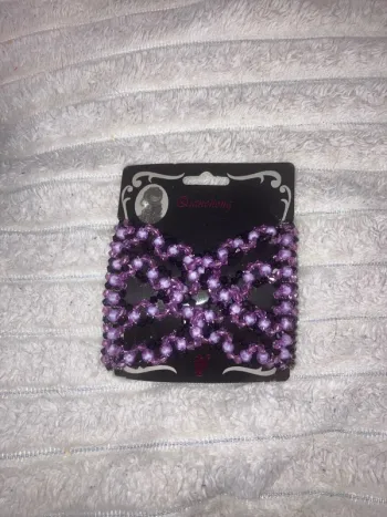 Pinces cheveux violettes