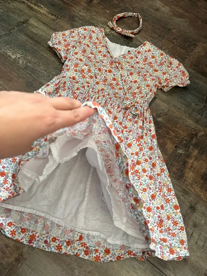 Ensemble robe doublée + veste + serre tête - photo numéro 3