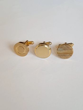 Lot de 3 boutons de manchette