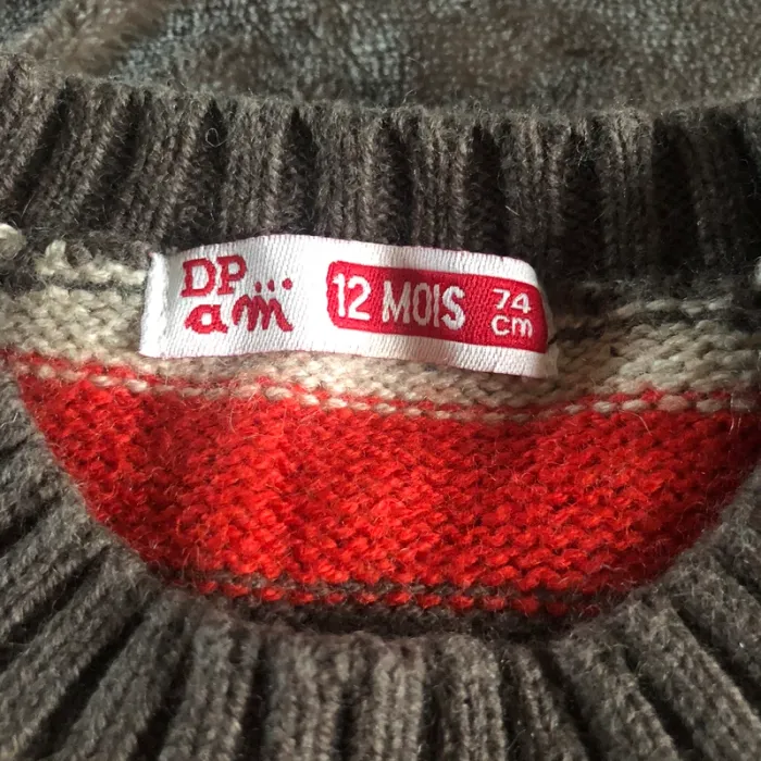 Pull en maille DPAM 12 mois - photo numéro 3