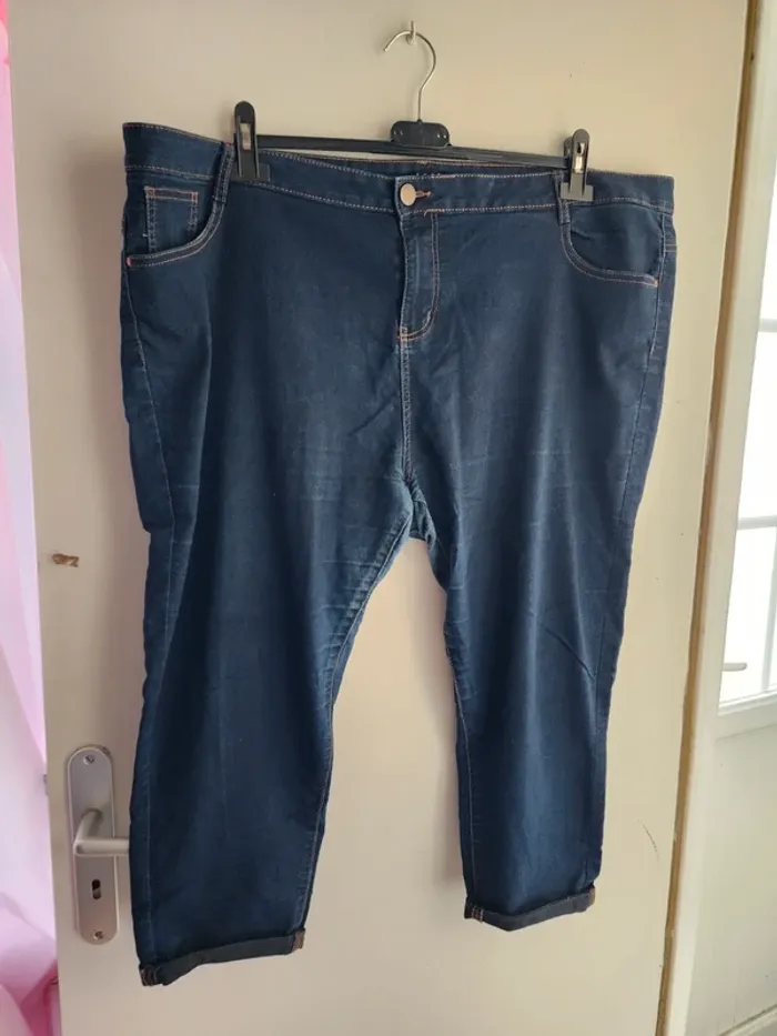 Pantacourt en jeans femme taille 52 - fpc - bon état