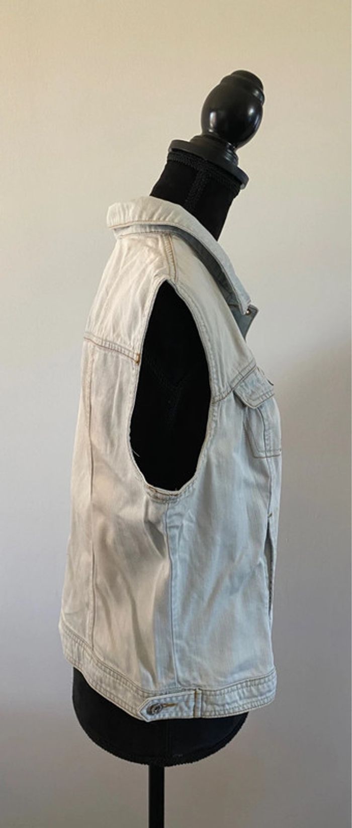 Blouson veste sans manche en jeans Pimkie taille S ou M - photo numéro 12