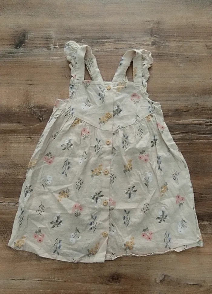 Robe crème fleurie fille H&M