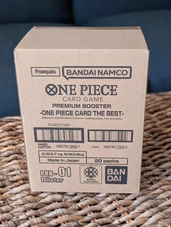 Case 20 Premium boosters One Piece The Best PRB-01 Fr 🇫🇷