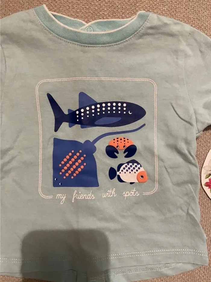 T-shirt Obaïbi 3 mois très bon état - photo numéro 2