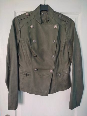 Veste simili cuir Phildar T.40