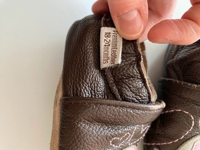 Chaussons éléphants rose et chocolat taille 24/25 - photo numéro 5