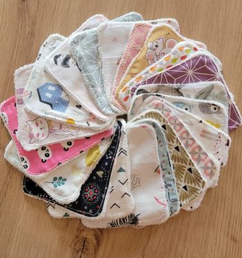 Lingettes lavables bébé 