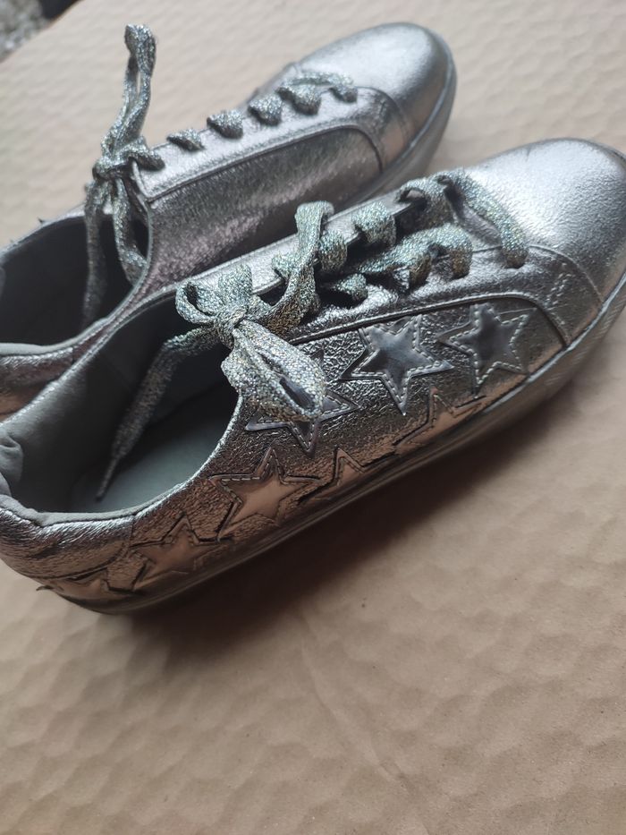 Sneakers glitter argenté 37 - photo numéro 3