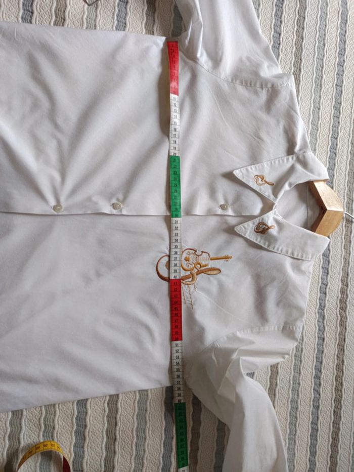 Chemise vintage broderie t.38/42 - photo numéro 6