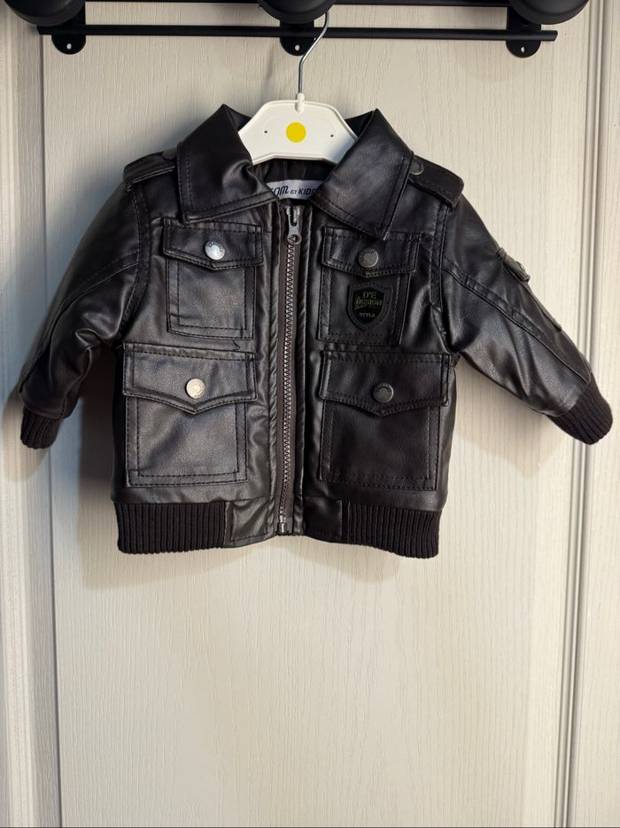 Manteau cuir doublé 3 mois