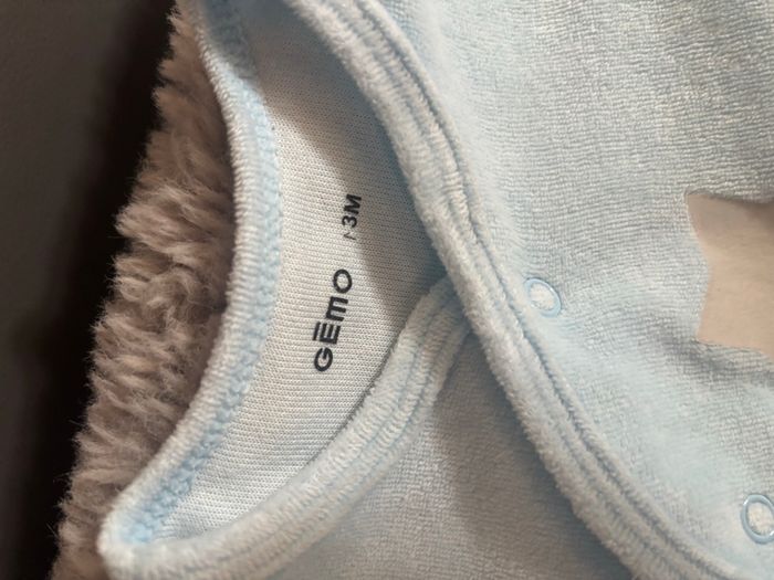 Lot 2 pyjamas gemo 3 mois - photo numéro 3