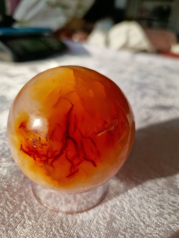 Sphère cornaline de Madagascar 278 neuf - photo numéro 3