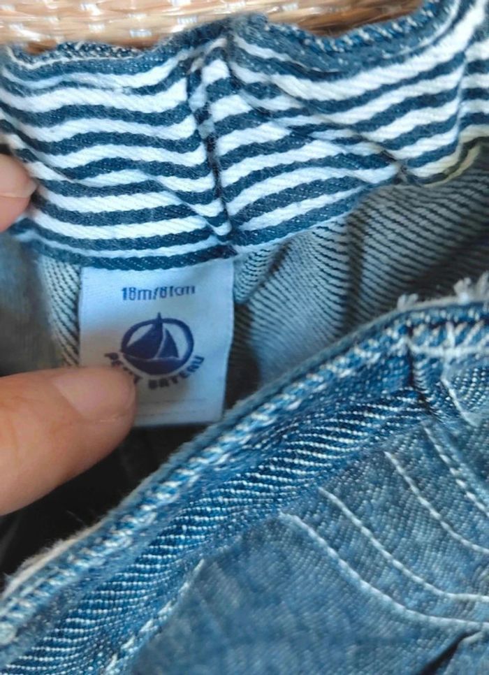 10 € Jean fille Petit Bateau 18 mois - photo numéro 4