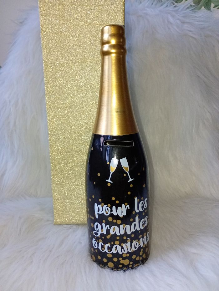 Tirelire fantaisie bouteille - photo numéro 2