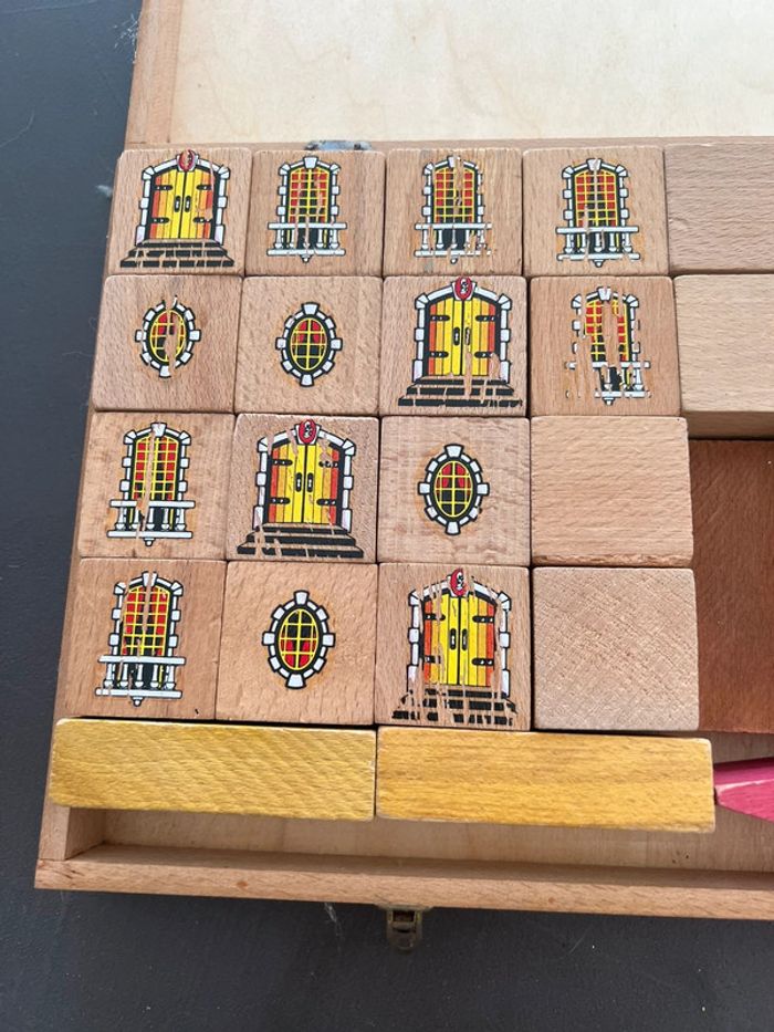 Jeu de construction en bois vintage - photo numéro 3