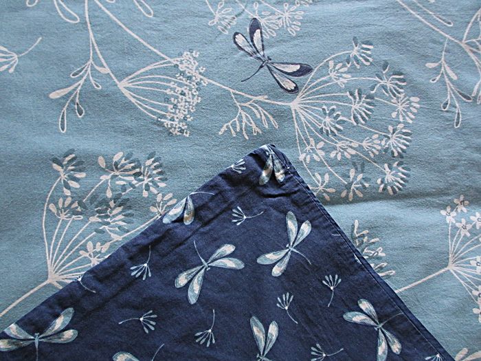 Parure de lit motifs végétal et libellule Françoise Saget - Housse de couette 200 x 200 - photo numéro 7