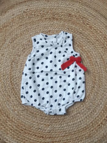 Barboteuse à pois Orchestra 3 mois