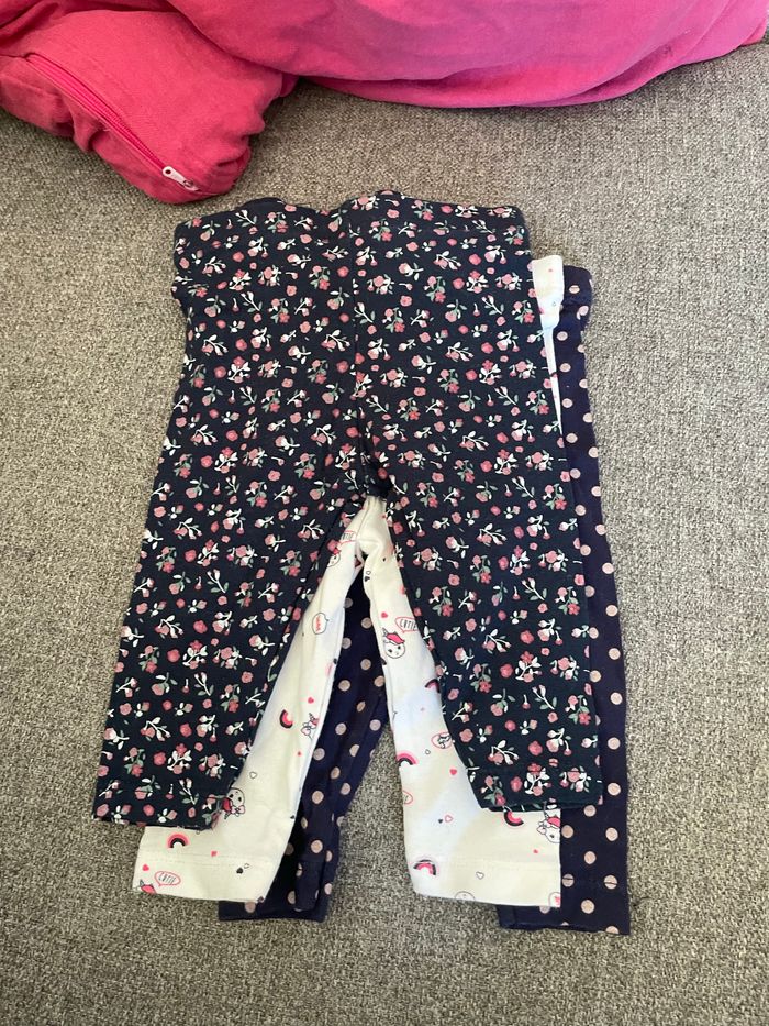 Lot 5 leggings bébé 3 mois - photo numéro 3