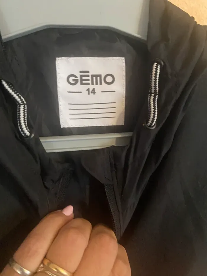 Veste imperméable garçon GEMO – Taille 14 ans – Très bon état & look sportif 🧡 - photo numéro 6