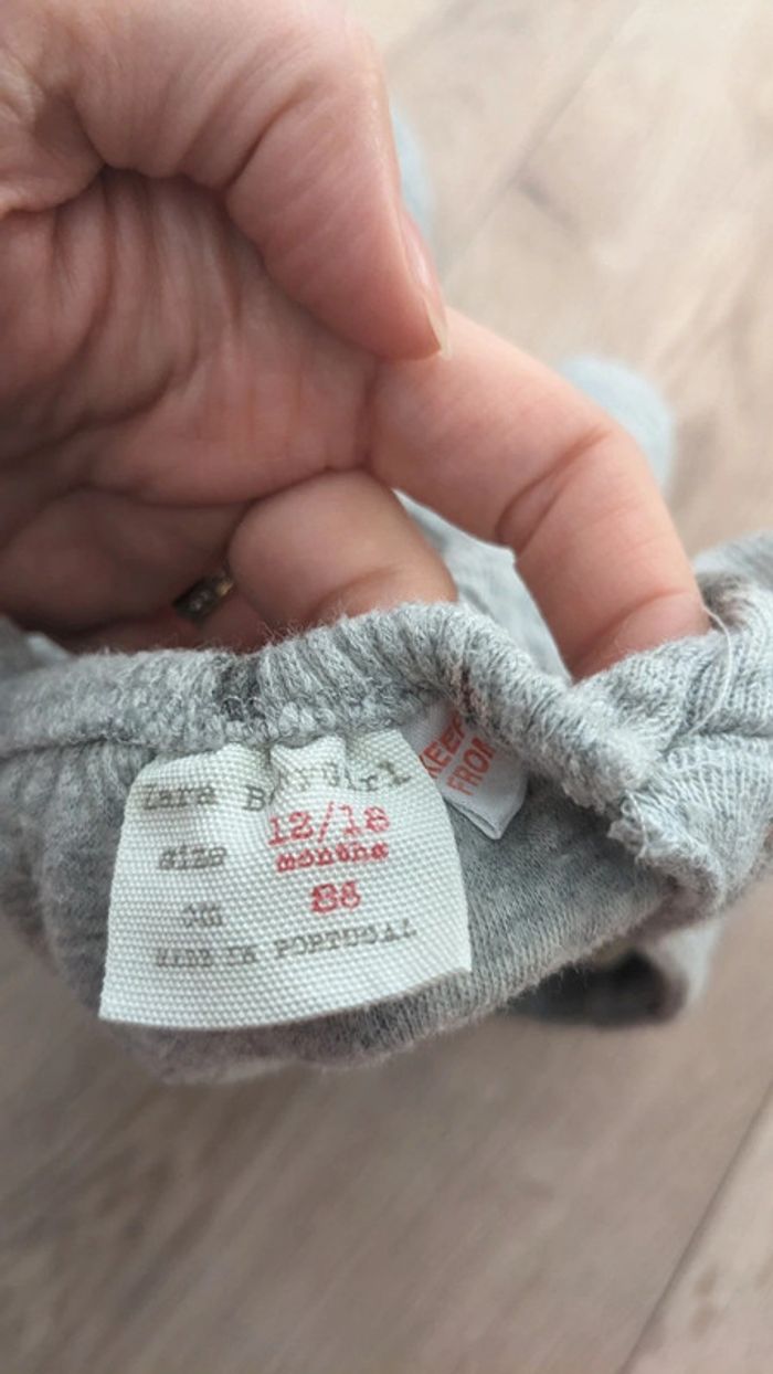 Débardeur tunique grise Zara 18-24 Mois - 86cm - photo numéro 5