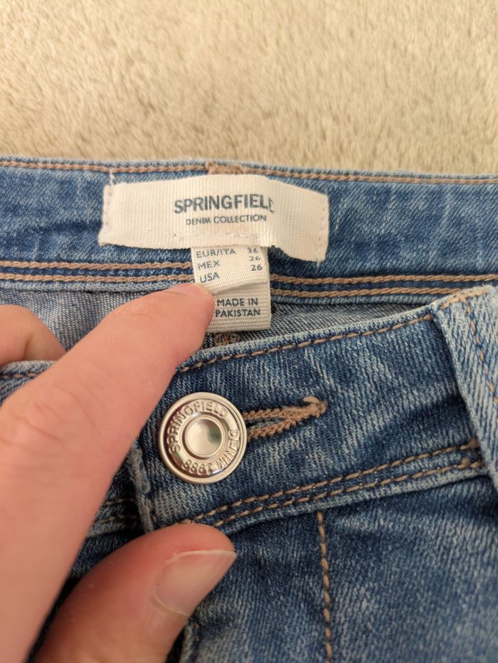 Jean Denim Springfield - Broderie Florale - photo numéro 3