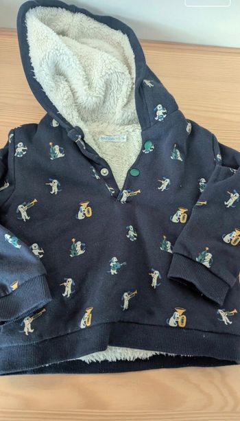 Sweat rembouré motif musiciens bout'chou