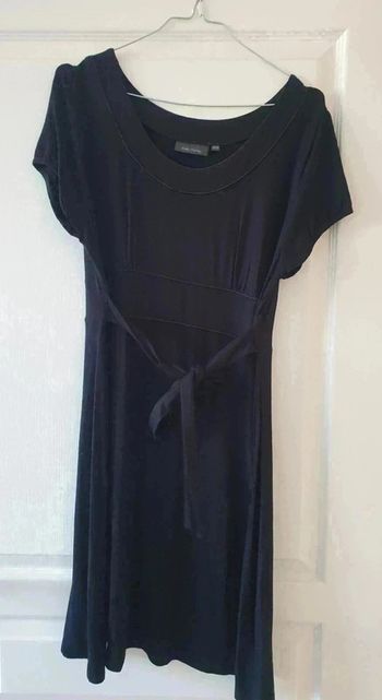 Jolie Robe noire de grossesse 42/44 Kiabi Maman fluide