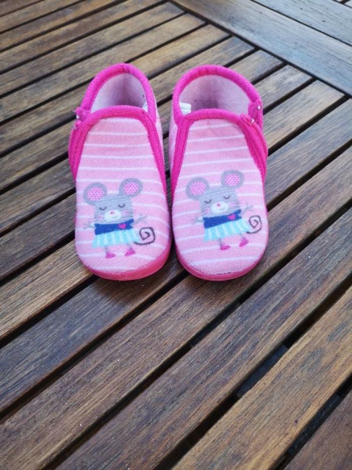chaussons roses