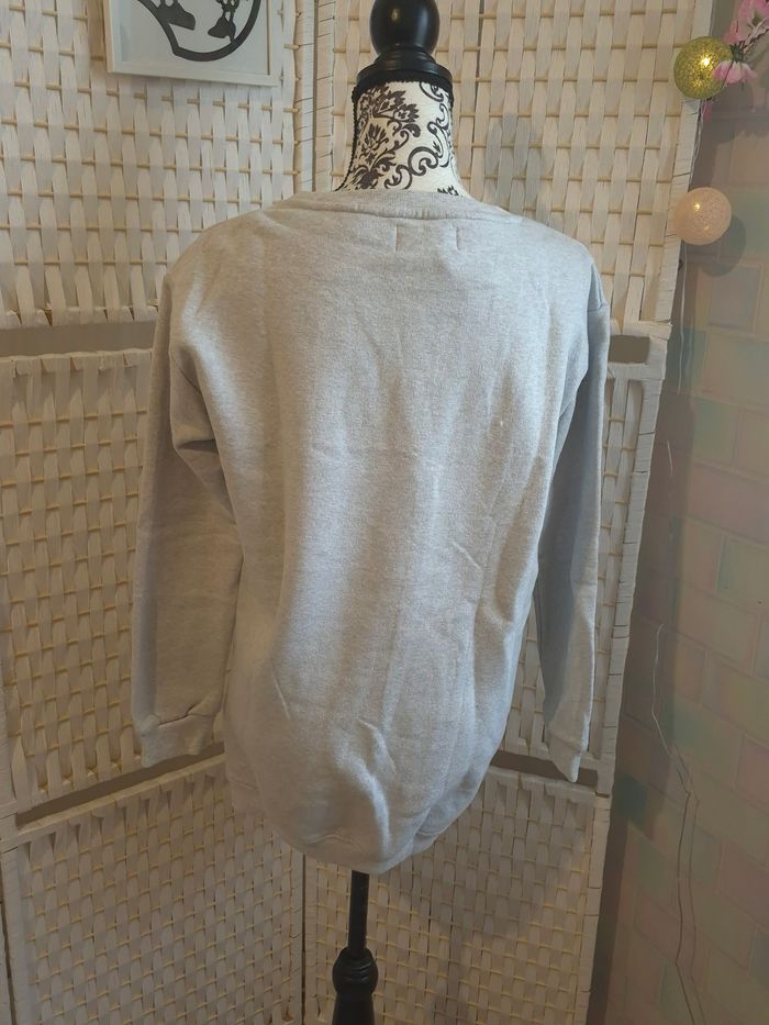 Joli sweat American College USA gris chiné femme TM / 38 - photo numéro 2