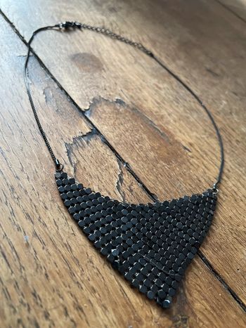 Collier métal noir
