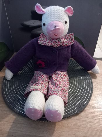 Peluche doudou la clef des champs 50cm