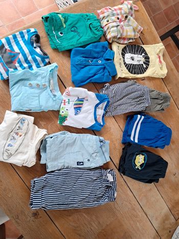 Lot 14 pièces 6 mois garçon été